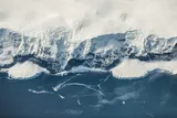 Antarctica rocky coastline