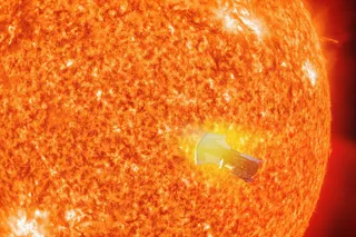Parker Solar Probe near the blazing sun 