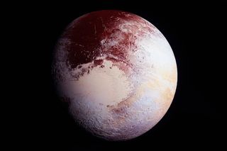 Pluto in space 