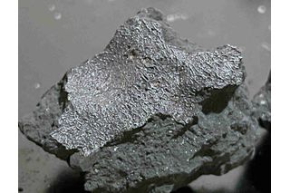 gray meteorite fragment 