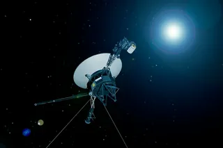 space probe voyager 1 in space 