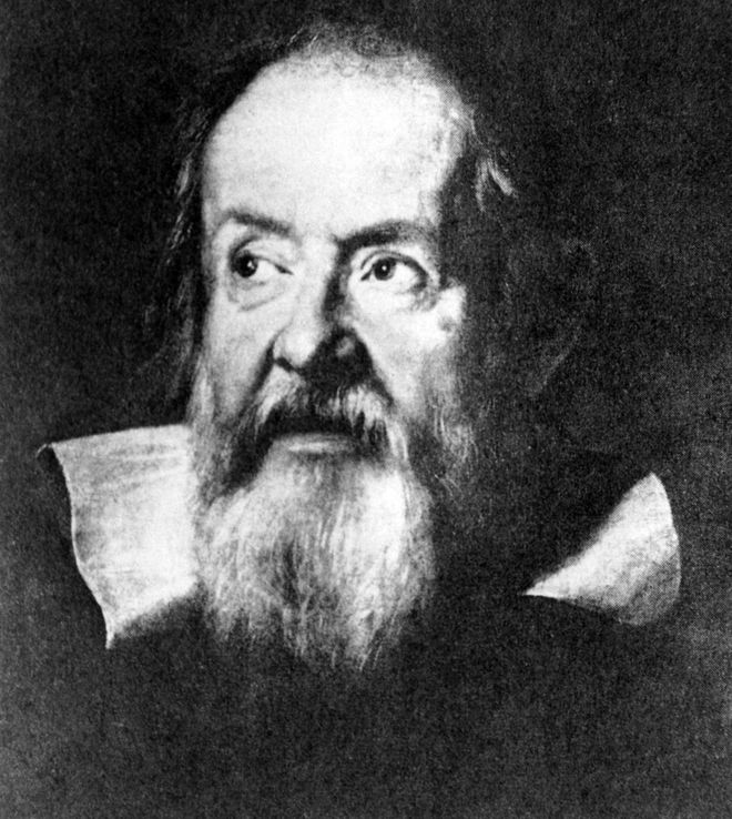 Galileo Galilei portrait, a famous scientist