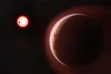  exoplanet LHS 1140 b by bright red star 