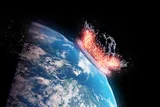 Asteroid hitting Earth