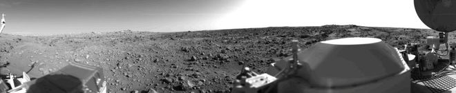 panoramic view of Mars taken by Viking I panoramic view of Mars taken by Viking I