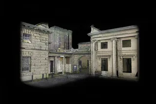 3D digital model of Chester Castle created using laser scanners and drones.