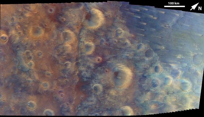 Composite image of the surface of Mars Composite image of the surface of Mars