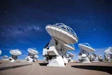 ALMA antennas observing the sky
