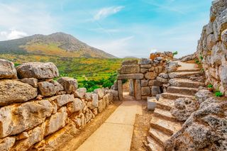 ruins in Mycenae