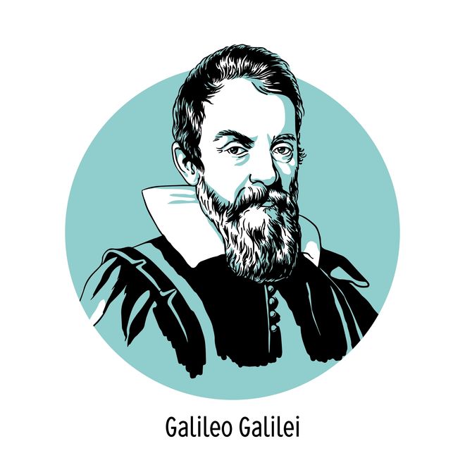 Illustration of Galileo Galilei Illustration of Galileo Galilei