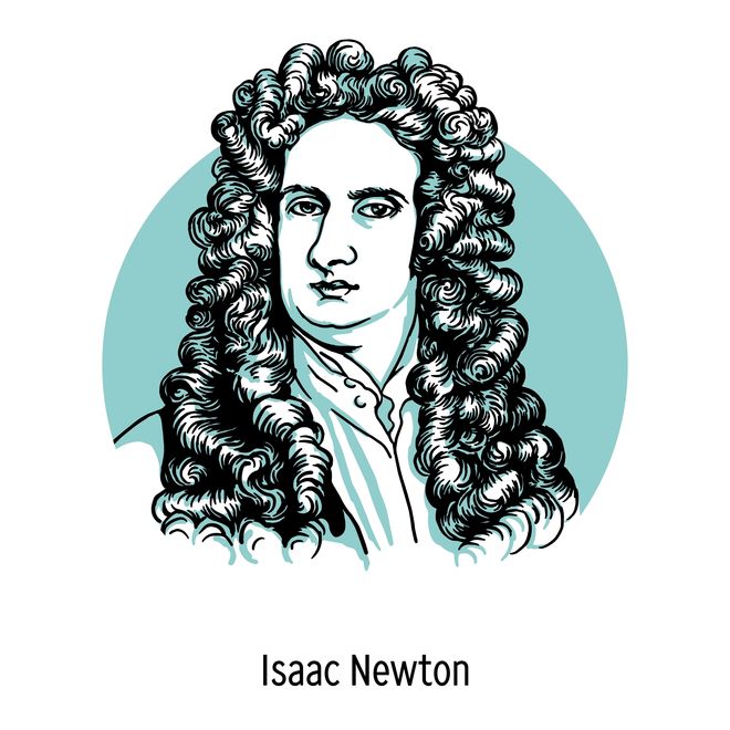 Illustration of Sir Isaac Newton Illustration of Sir Isaac Newton