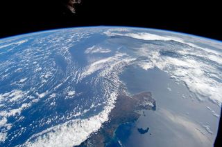 aerial view of Panama from the ISS