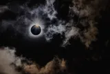 view of a total solar eclipse 