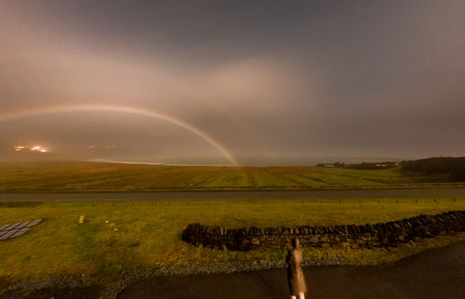 a lunar rainbow in the isle of skye scotland 