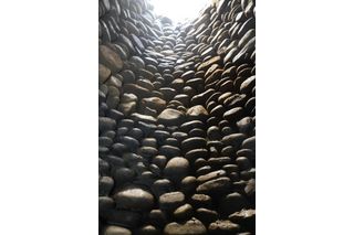 the inside of the stony Etruscan well