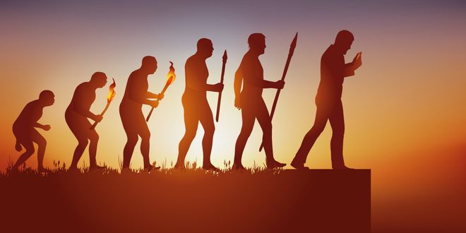 Illustration of the theory of evolution