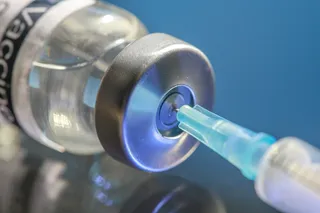 COVID-19 vaccine close-up