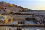exterior of an Egyptian tomb 