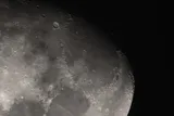 close up of the moon's surface