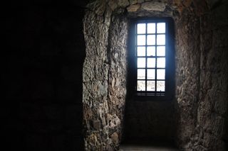 sunglight through an old church window