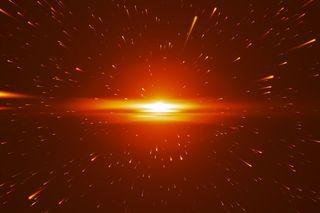 particles exploding from the big bang