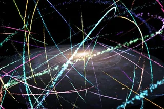 bright stellar streams around a galaxy 