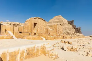 The Step Pyramid of Djoser in the Saqqara Necropolis in Egypt 