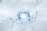 illustration of water molecules 