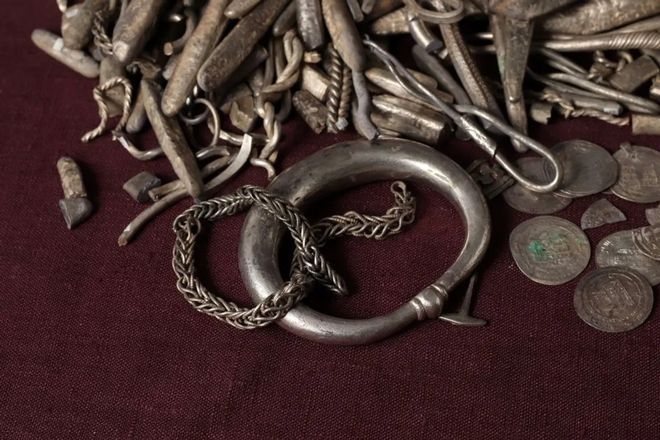 A silver hoard was recently found in Denmark.