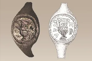 comparison of an ancient ring possibly owned by Pontius Pilate