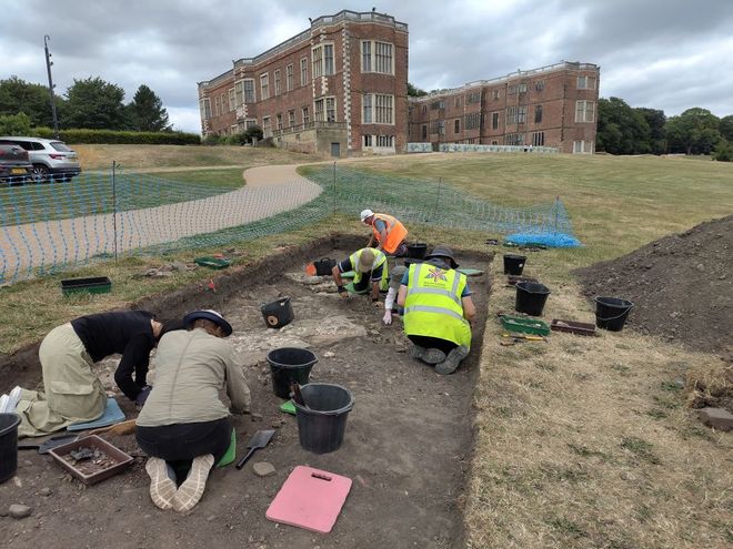 excavations at the house in Leeds 