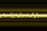 yellow digital soundwaves 