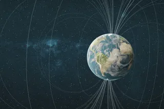 Illustration of Earth's magnetic field