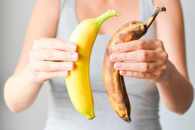comparison of yellow and brown banana comparison of yellow and brown banana