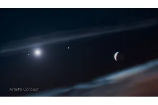depiction of Beta pictoris d exoplanets 