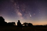 How to Watch October's Full Moon, Meteor Showers, and Halloween Fireballs Light Up the Night Sky&nbsp;