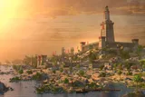illustration of the light house of Alexandria 