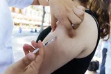 person getting a vaccine 