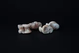 several white knucklebone dice 