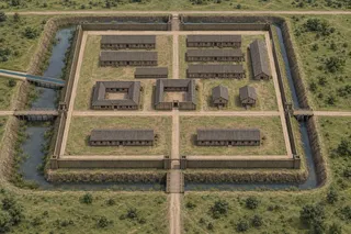 Reconstruction of an old Roman fort