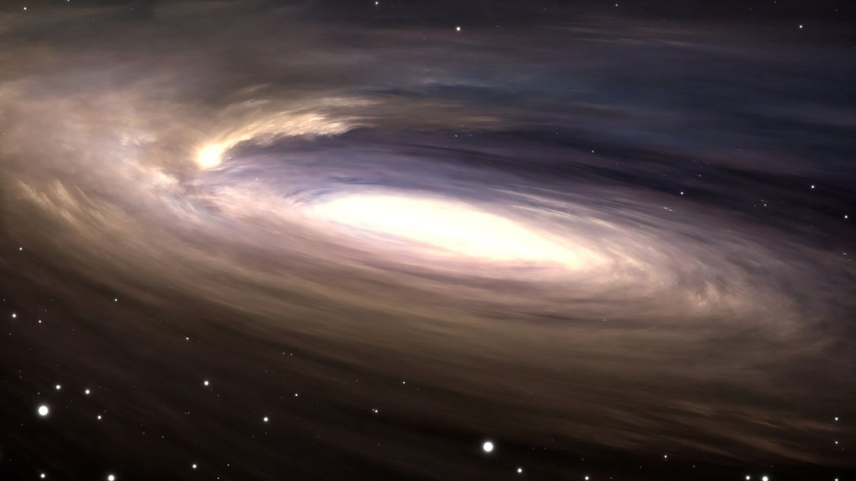 Enormous Cosmic Hamburger Stacked With Layers of Gas and Dust Provides Sneak Peek of Planet Formation