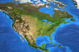 Map of US Topography - Shutterstock