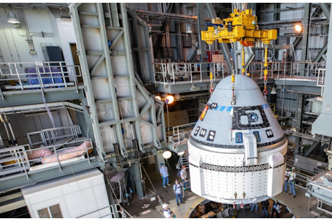 The other private space capsule: Boeing's CST-100 Starliner had a rocky unpiloted test last December, but could soon be flying with a crew. (Credit: NASA/Cory Huston)