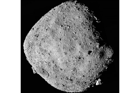 Behold Bennu, the diamond-shaped rubble-pile asteroid, as imaged by OSIRIS-REx. (Credit: NASA/University of Arizona)