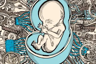 tech baby in womb - Shutterstock