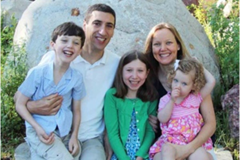 Bryan Mazlish and Sarah Kimball with their children