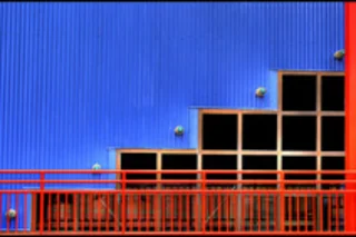 blue and red