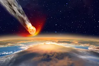 Asteroid collision rendering
