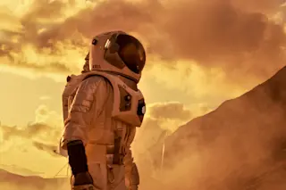astronaut on mars