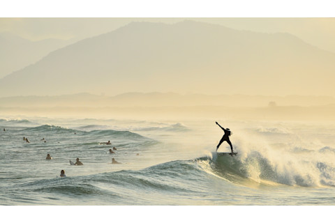 Surfing Silhouette